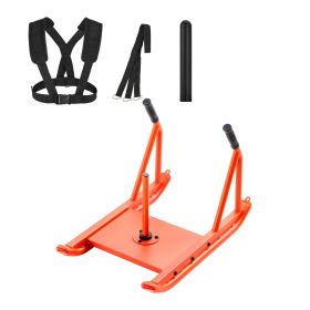 Weight Sled, Steel Power Sled, Fitness Strength Training Sleds for Athletic Exercise Speed Improvement, Workout Fitness Equipment with Handle