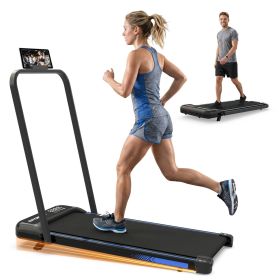 3 in 1 Under Desk Treadmill with Incline,Foldable Treadmills for Home, Walking Pad with Handle Bar for Walking and Jogging