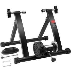 Bike Trainer Stand, Magnetic Stationary Bike Stand for 26"-29" Wheels, Noise Reduction Flywheel Motor, Protable Cycling for Indoor Riding Exercis